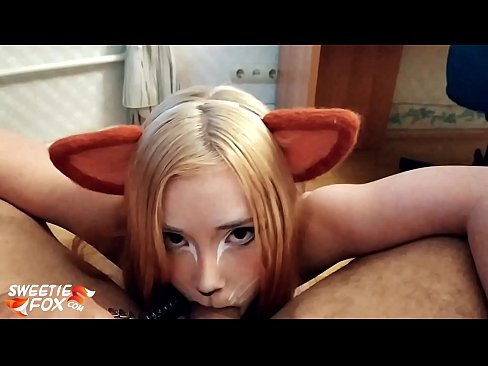 ❤️ Kitsune schluckt Schwanz und Sperma in ihrem Mund ❌ Porno bei uns ️❤